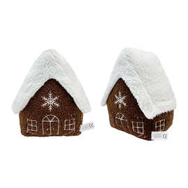 新品 Gingerbread House Plush 圣诞节毛绒姜饼屋玩偶公仔