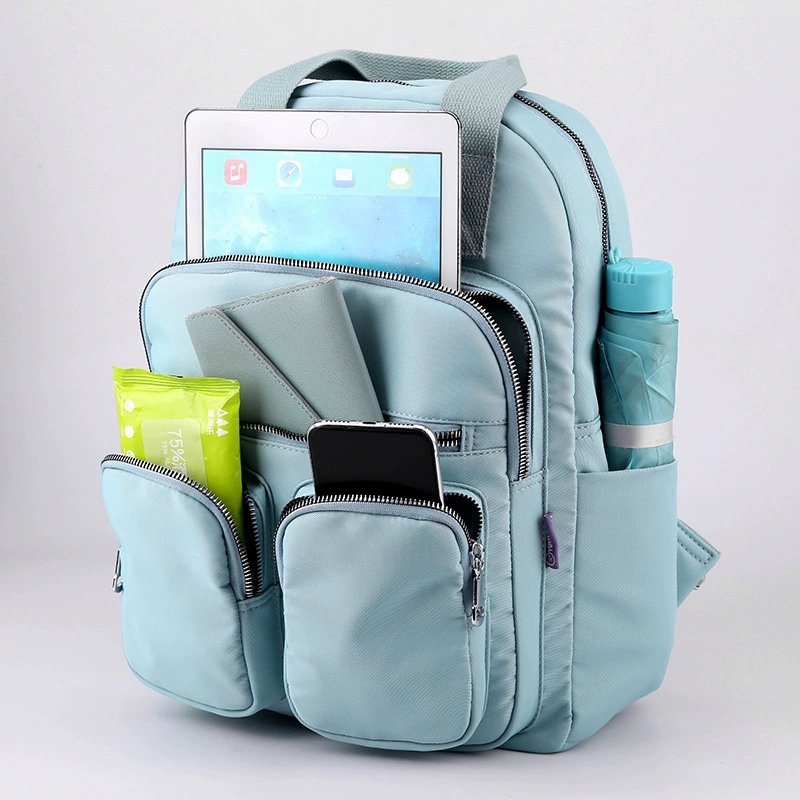 Backpack, capacious nylon bag for leisure, autumn, for students