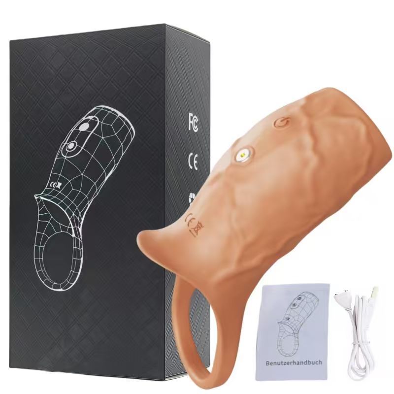 Amazon anillo de bloqueo del pene entrenador masculino anillo de vibración de lobo de guerra de hombres y mujeres parejas coquetear resonía con el mismo anillo único
