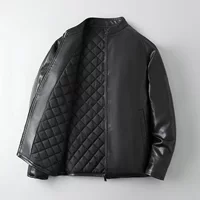 Хлопковая кожаная одежда мужской зимний новый мужской молодежный английский отдых утолщение, тепло, холод, повседневная куртка