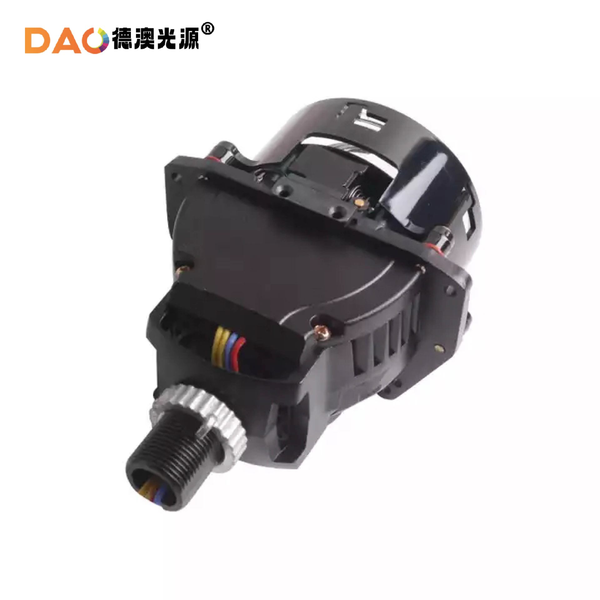 Nuevo Comercio exterior JG12 sin pérdidas Super brillante modificado doble directa de luz láser LED lente de la linterna del coche