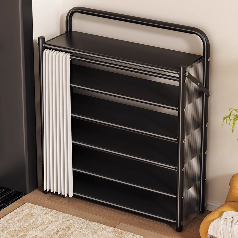 Carbon Steel Installation-Free Shoe Rack for Home Entrance Door Indoor Good-Looking Dust-Proof Shoe Cabinet Simple New Shoe Storage Rack Carbon Steel Installation-Free Shoe Rack for Home Entrance Door Indoor Good-Looking Dust-Proof Shoe Cabinet Simple New Shoe Storage Rack