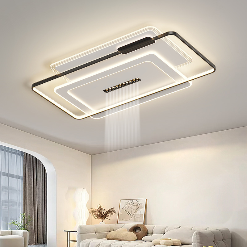 Luz de techo de la sala de estar combinación de atmósfera moderna y simple paquete de toda la casa casa dormitorio doméstico lámpara de comedor lujosa lámpara minimalista