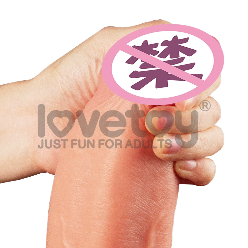 Lovetoy оригинал Hummer большой двухслойный силиконовый имитатор, мягкий и эластичный, модель LV411012