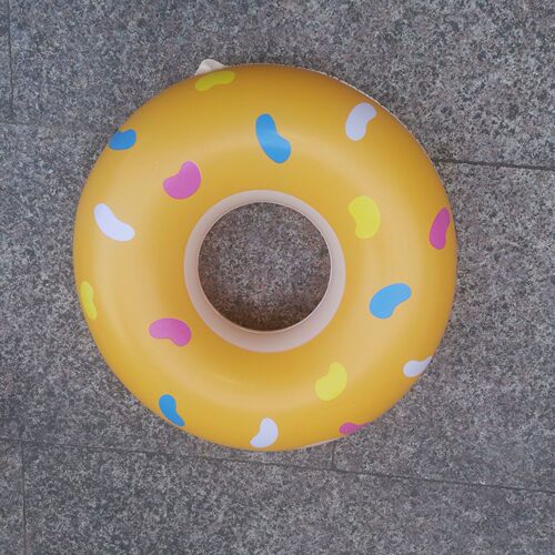 PVC Inflatable Toys Holiday Party Table Cute Decorations Beach Balls Water Toys for Parent-Child Interaction Donut