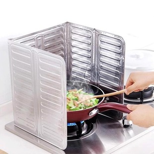 △ Splash-Proof Oil Baffle Oil Shield Kitchen Enclosure Gas Stove Heat Insulation Supplies Stove Cooking Aluminum Foil Stove Heat Insulation