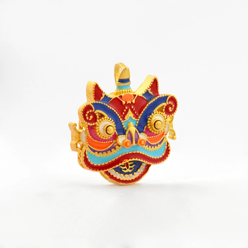 Metal keychain, pendant, accessory, lion