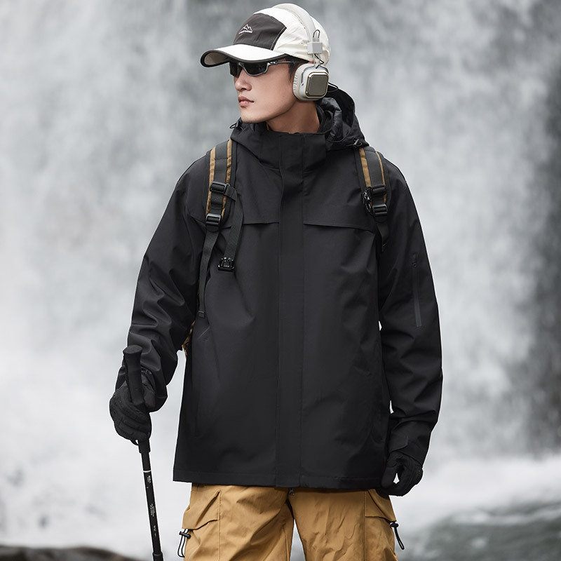 NASA三合一冲锋休闲外套春秋季2025新款户外登山服防风防水夹克衫|undefined