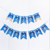 New Swallowtail Letter Decoration Pulling Flag Moon Castle Flower Flower Festival Party layout Moon banner