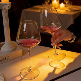 高脚杯轻奢玻璃杯红酒杯大号高颜值加厚洋酒杯子家用大肚葡萄酒杯