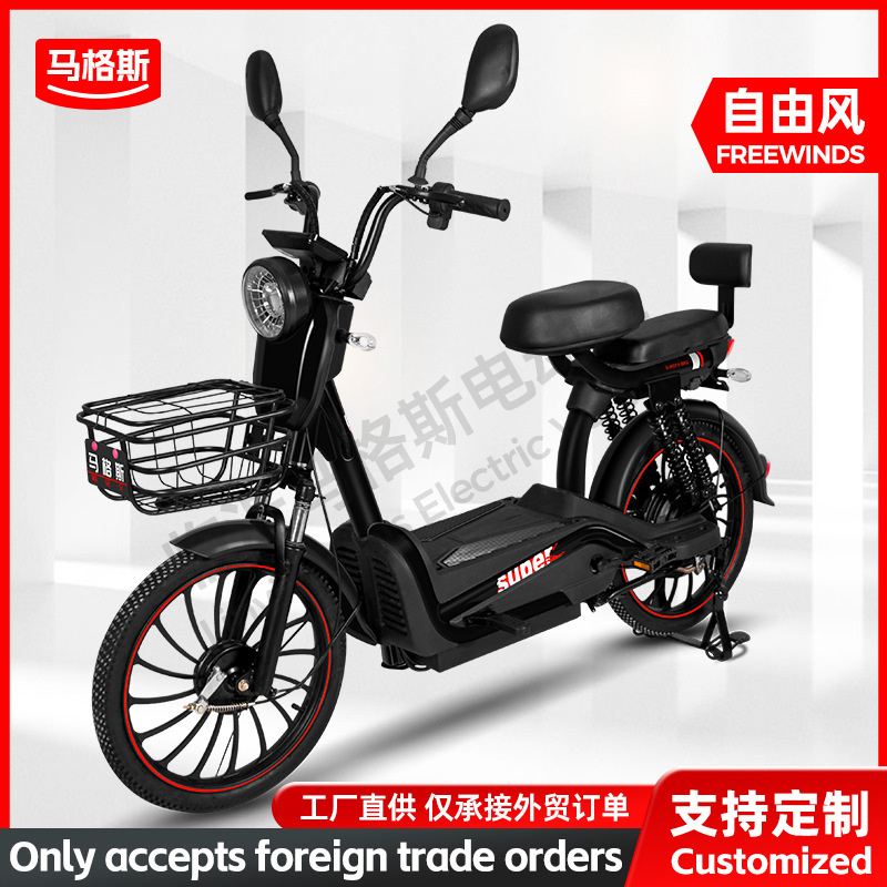 Nuevo vehículo eléctrico de dos ruedas de viento libre fuente de fábrica de comercio exterior coche de batería de moda bicicleta eléctrica para adultos transfronteriza