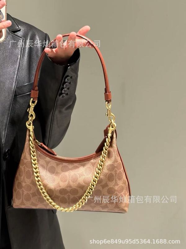 蔻家新款高版本Juliet朱丽叶复古半月油蜡真皮腋下包手提包斜挎包|undefined
