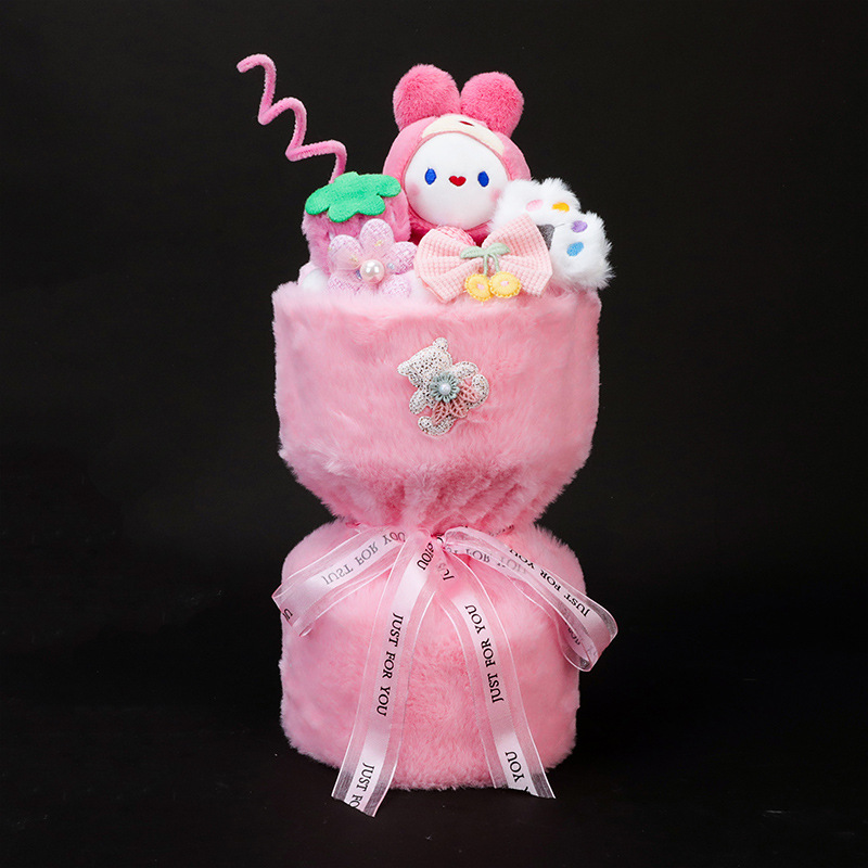 (procesamiento de liquidación) productos terminados 1 de junio día de los niños muñeca ramo de flores regalo para jardín de infantes muñeca ramo de flores para niños