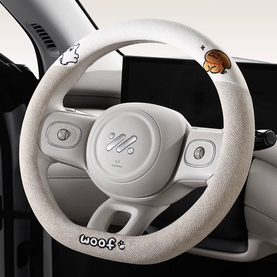 linen steering wheel cover four seasons – Steering wheel cover