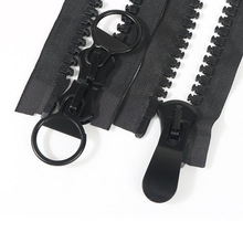 20号树脂拉链大号塑料双开尾双拉头拉锁箱包帐篷服装羽绒服拉链条