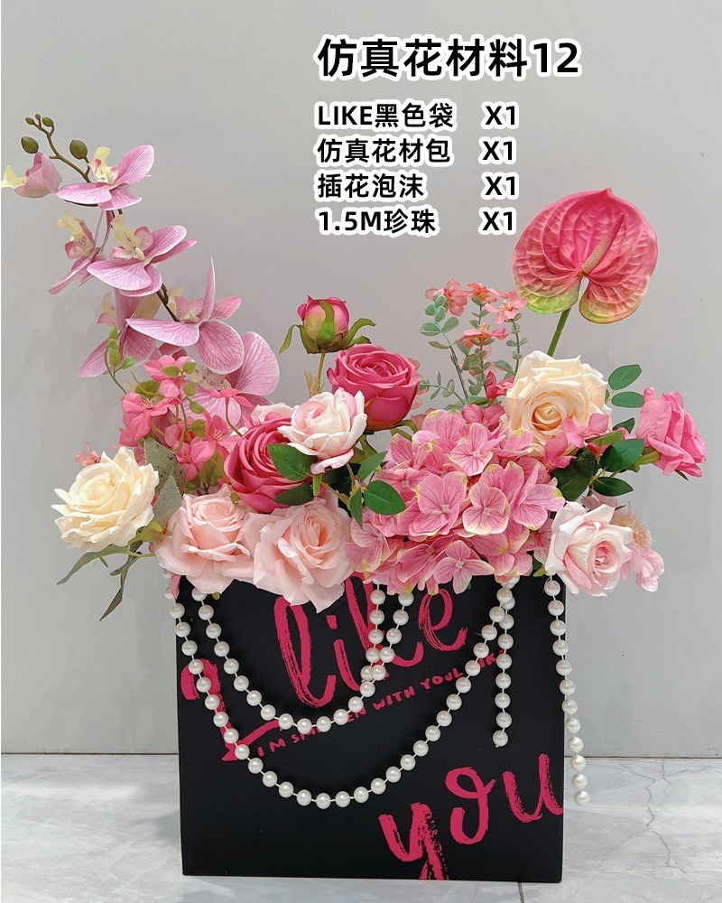 Decoración de la boda Decoración de la boda Decoración de la sala de estar Flor Flor Flor Mesa de la sala de bodas Mesita de la cama de la boda Decoración de flores falsas