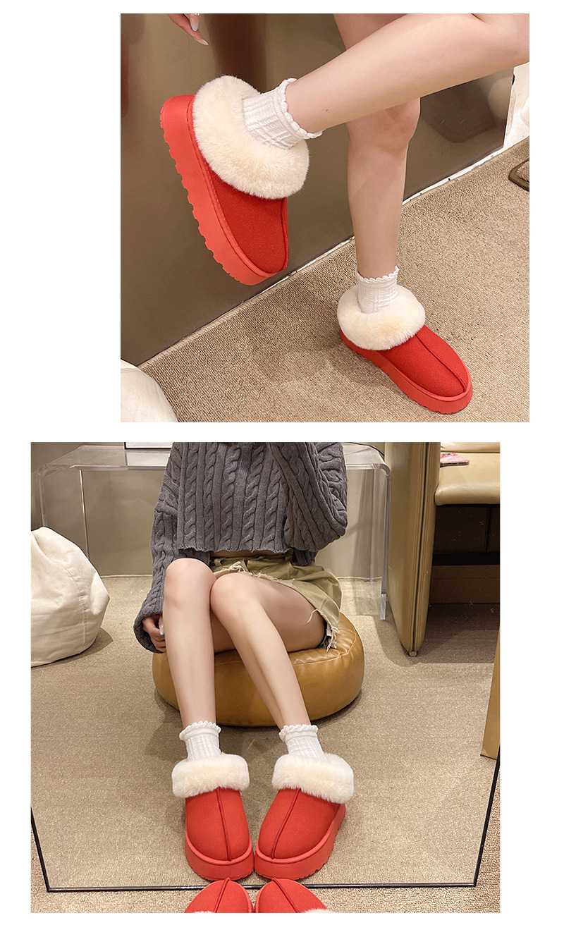 Women's Warm Snow Boots With Thick Sole And Wool Lining For Winter_voghion.com