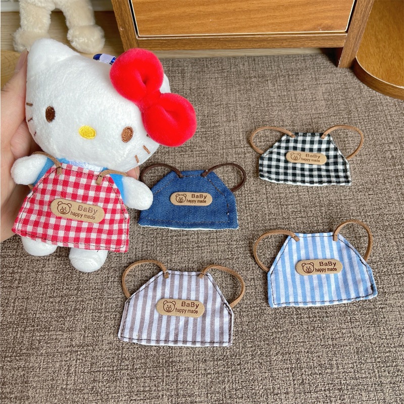 10cm 綿人形人形よだれかけレトロエプロンシェフ装飾 Labubu 人形服 diy アクセサリー卸売|undefined