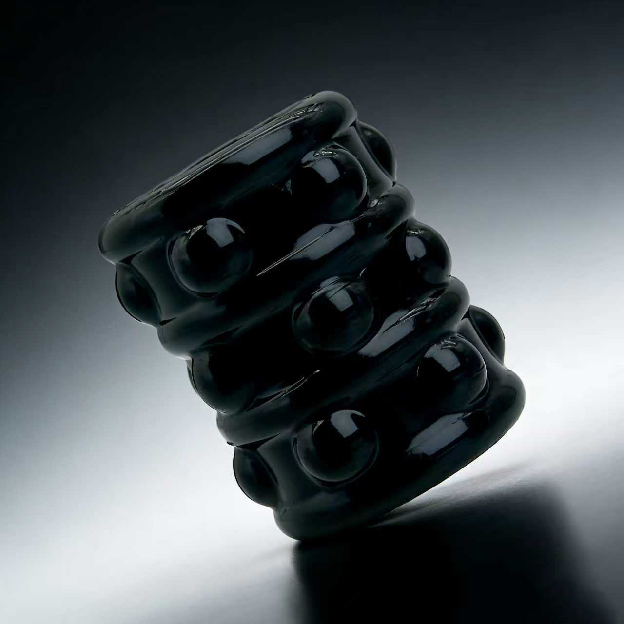 Egg-Shaped Locking Ring, Multi-Layer TPE Delay Ring, Soft Elastic Scrotal Restraint, Yellow Large — detail image 6