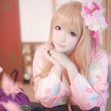 动漫cosplay假发干物妹小埋cos万用收脸蓬松可扎自然长直发假发套