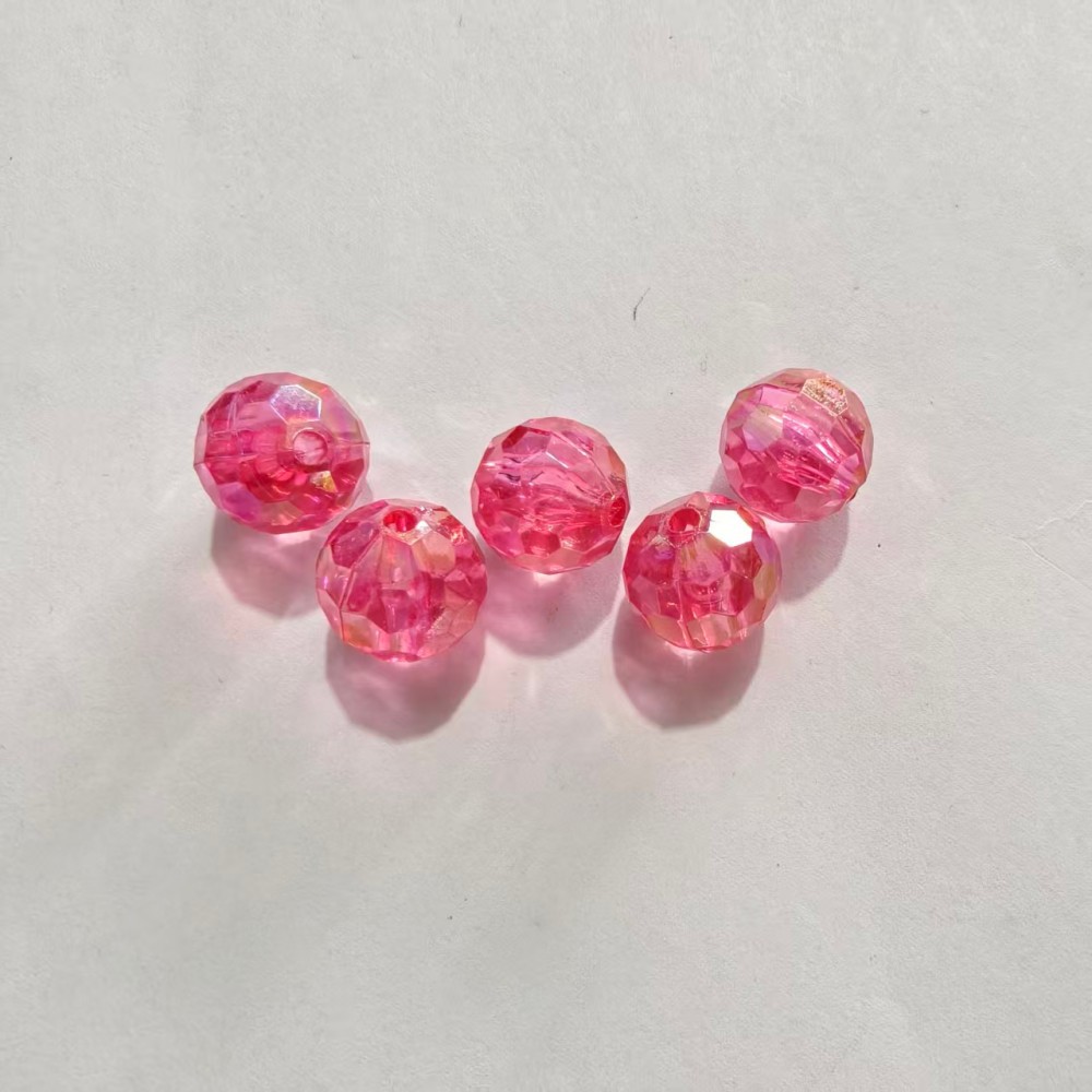 Corte de color sólido transparente, perlas de fútbol de fantasía, perlas de la tierra, bolas de luz de colores, bolas de bricolaje, bolsos diy, pulseras, accesorios para colgar coches image 33