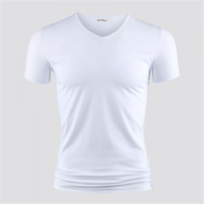 3枚入り】モデル綿半袖男性下着シャツtシャツ純色vネック半袖tシャツ郵便|undefined
