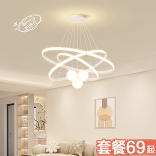 2025 New Style Living Room Chandelier Villa Stairs Dining Room Master Bedroom Ceiling Lamps Modern Simple Atmosphere