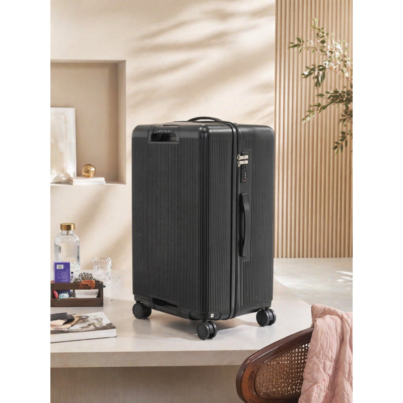 New Large-Capacity Sports-Style Luggage Suitcase with Dual Zipper Closure, Explosion-Proof, Suitable for Students, Men, and Women