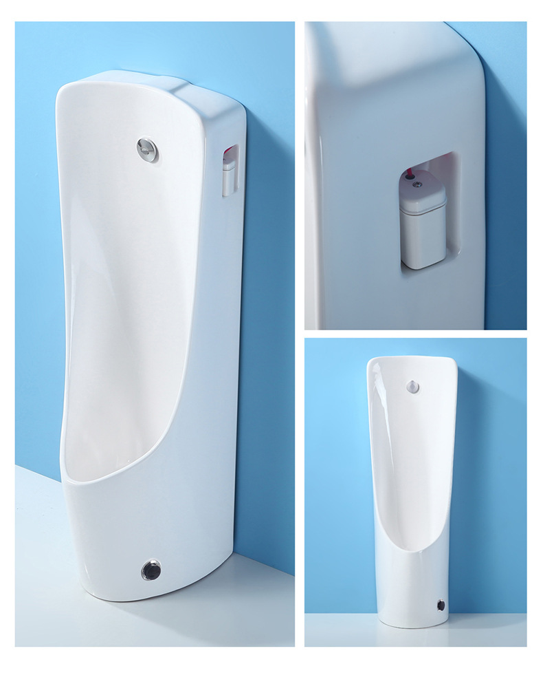 Men's urinal floor-standing wall-mounted integrated fully automatic sensor ceramic urinal, household urinal urinal undefined