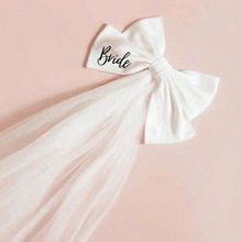 A 28736 Double layer bow wedding veil ����˫�������ͷɴ