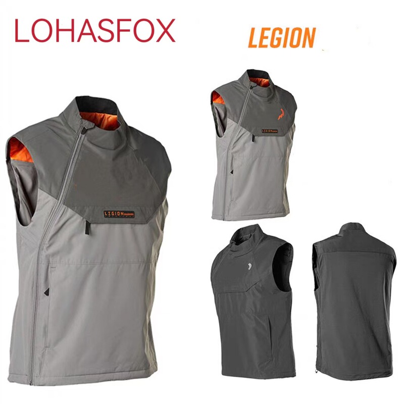 Brand new warm spring autumn winter riding off-road motorcycle outdoor vest men's trendy stand collar vest