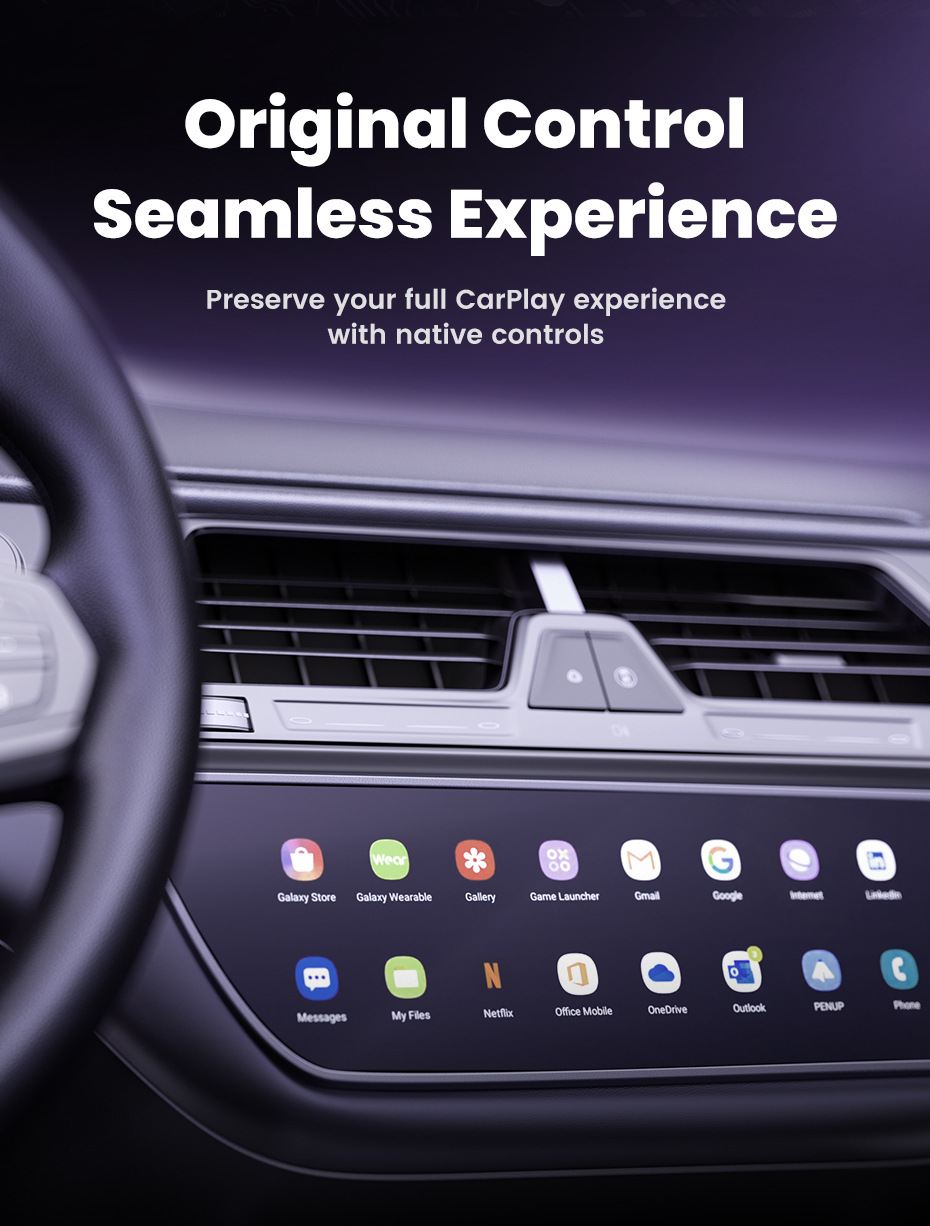 Toocki Car Wired to Wireless Carplay Apple Charging Two-In-One Smart Car-Machine Interconnection Navigation Box