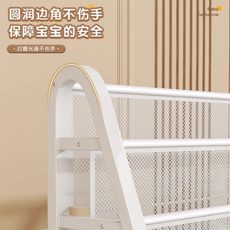 Estante de libros de dibujos para niños área de lectura estante de almacenamiento de juguetes móviles simple estante de almacenamiento de estantes de libros para bebés