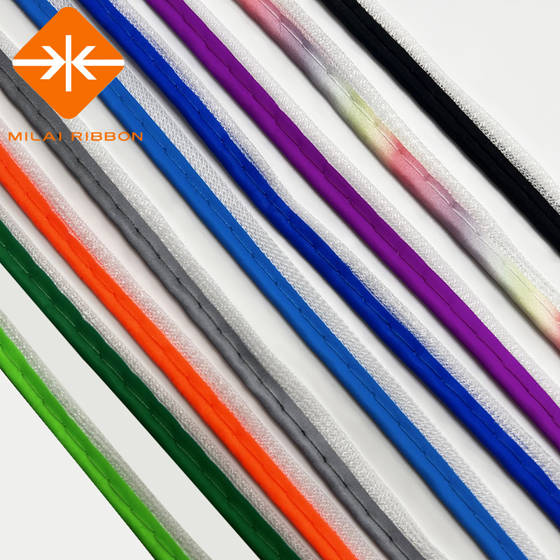 反光子母带滚边条 校服运动裤裤边条包边条牙绳箱包家纺嵌条织带