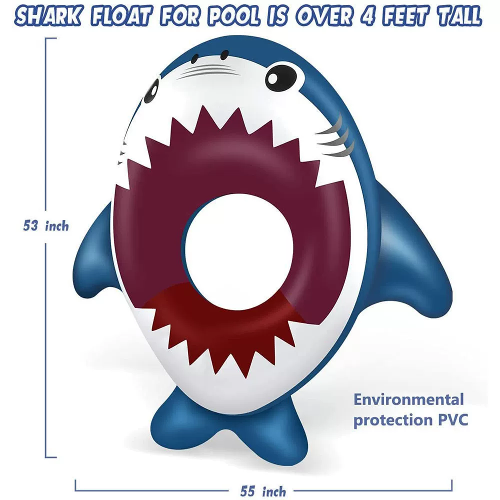 Летнее пятно надувной акула смайлик мини-плавательный круг для детей плавательный круг для малышей плавательный круг мультфильм игрушка