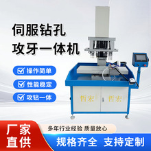 钻孔攻丝一体机钻床电动伺服攻丝机全自动M6-M36钻孔机攻牙机