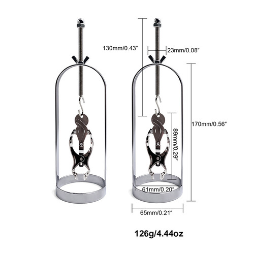 Men's and Women's Chest Nipple Clamps, Breast Trainer, Adjustable Nipple Corrector for Flirting, Stimulation, and Adult Playful Accessories