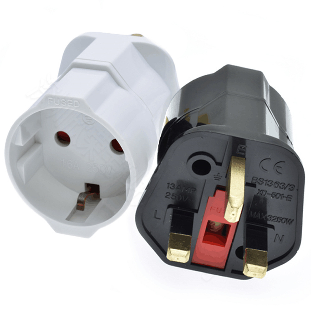 欧规转英规 501-E 欧式转英式 欧转英 欧标转英标 欧洲转英国插头