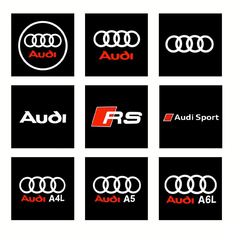 Suitable for Audi Welcome Lights Audi Dual-Interface Car Led Floor Laser Lights Door Projection Lights Logo Lights