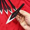 Outdoor small knife dart hidden weapon straight spinning steel needle throwing martial arts willow leaf needle dart sword knife anti -body hidden weapon