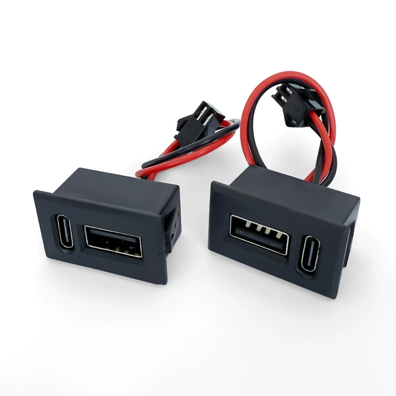 USB-разъем зарядки type-C с криволинейной поверхностью для USB-материнской платы зарядная розетка настольная лампа питание мобильная розетка