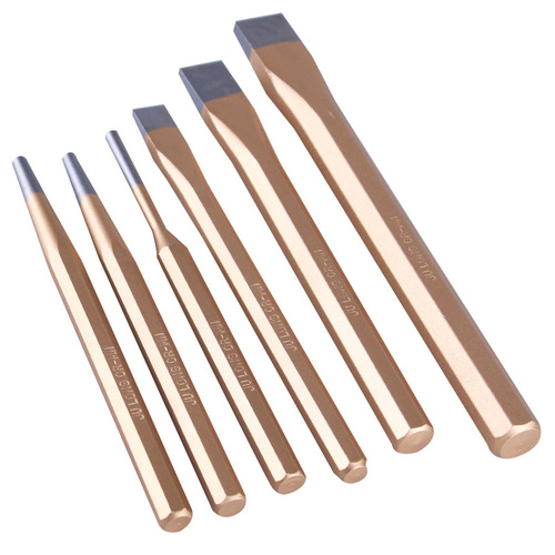 Factory 6-Piece Set Chisel Chisel Series Punch Chisel Wholesale Flat Chisel Multi-Size Point Chisel Steel Chisel Stone Worker Chisel 01