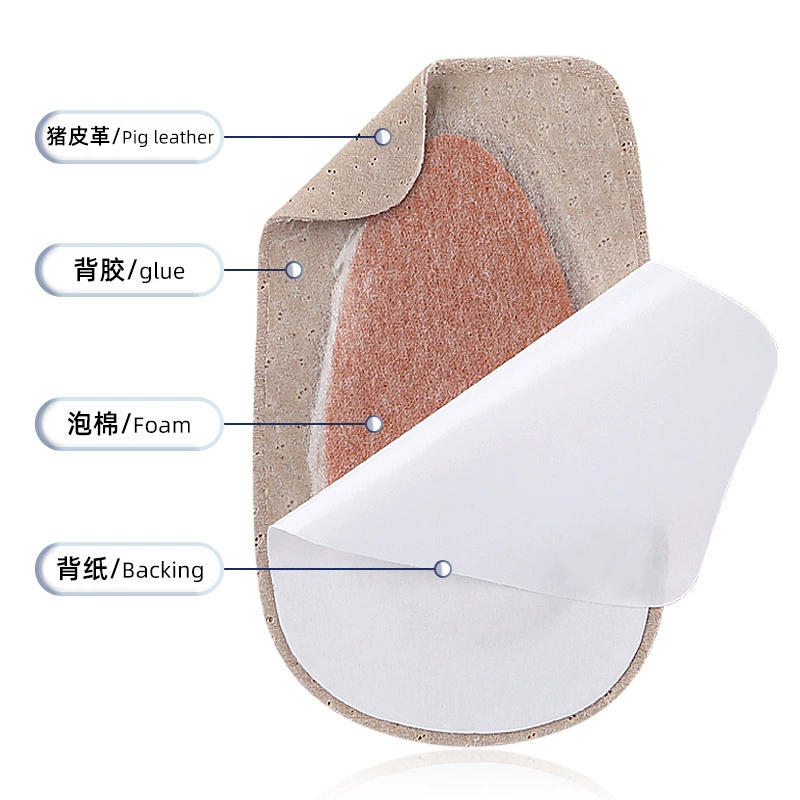 Этикетка на пятку, сандалии на каблуке, мягкая износостойкая ударопоглощающая самоклеящаяся обувь
