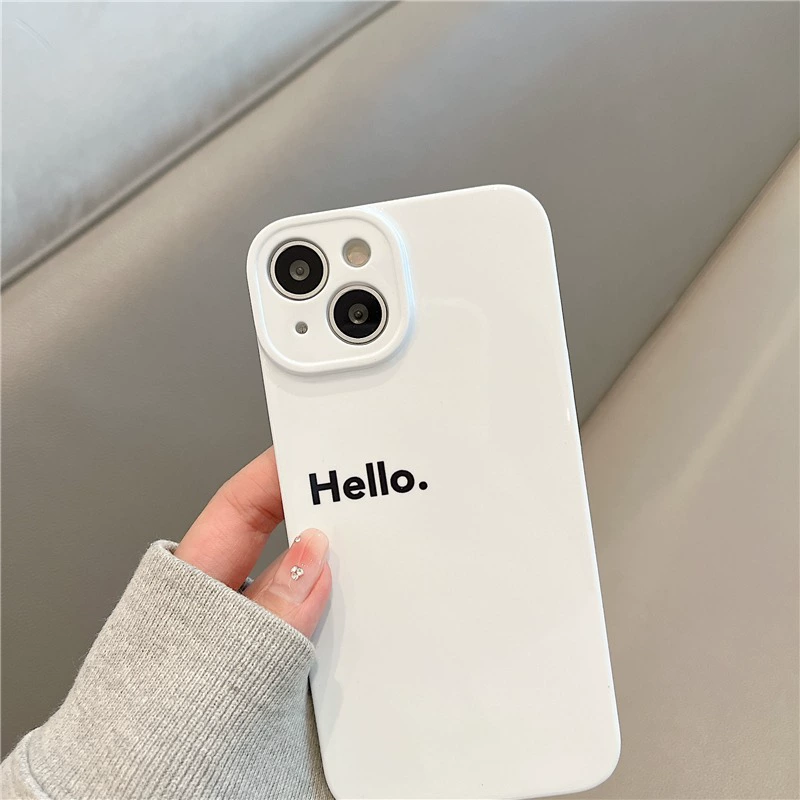 Мягкая пластиковая защитная оболочка простая, чехол RICH Apple 17 для iPhone 14 Pro Max, мультяшный, полный комплект 78p удача