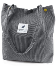 Bolsa de lona portátil de un solo hombro de pana retro de gran tamaño Bolsa de lona portátil de gran capacidad para niñas japonesas