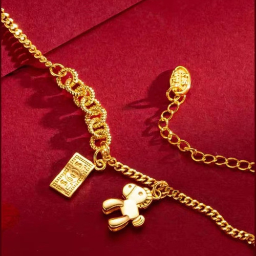 Vietnamese sand gold immediately rich bracelet copper gold-plated niche light luxury creative model immediate success bracelet women's bracelet