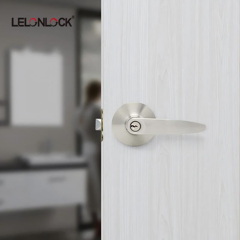Personalizada de tres barras de acero inoxidable cerradura de mano cerradura esférica puerta de acceso puerta de baño cerradura de mano universal cerradura de privacidad dormitorio