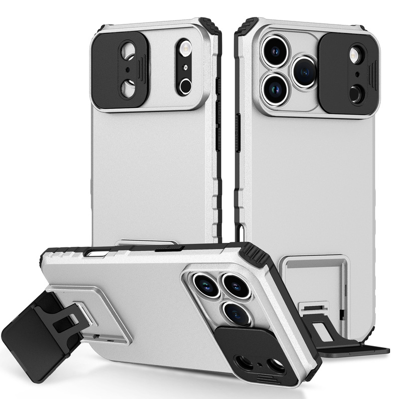 iPhone17ProMax 携帯電話ケース Apple 16Pro 立体スタンド 15 プッシュウィンドウ 14 落下防止保護カバーに適しています。|undefined