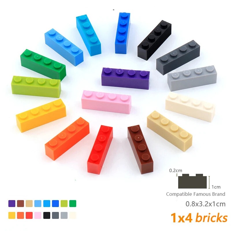 [50g] 3010 small particle splicing technology building blocks 1X4 basic bricks compatible with Lego MOC spare parts