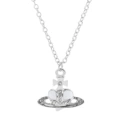White peach heart necklace xl2812